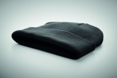 Logo trade advertising products image of: Beanie in RPET with cuff