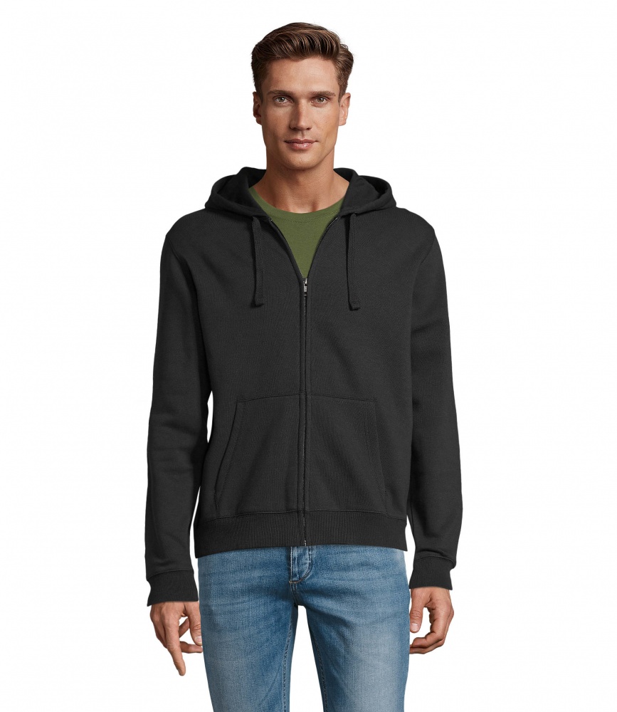 Logo trade promotional gifts image of: SPIKE MEN ZIP HOODIE SWEAT