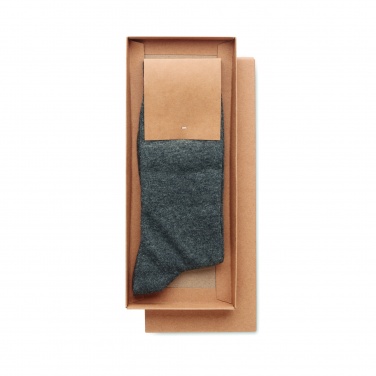 Logo trade promotional merchandise image of: Pair of socks in gift box M