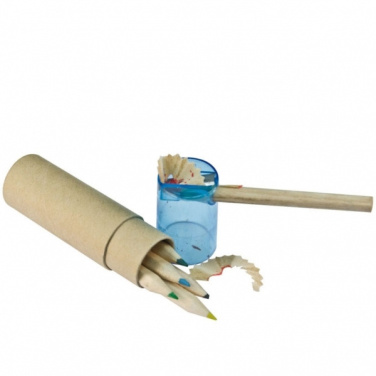 Logo trade promotional items picture of: Wooden crayons BECKY