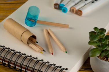 Logo trade promotional giveaways picture of: Wooden crayons BECKY