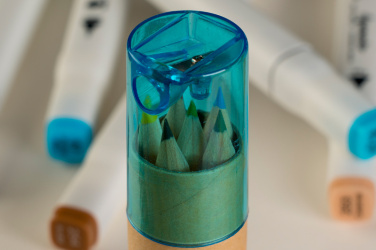 Logo trade promotional gifts picture of: Wooden crayons BECKY