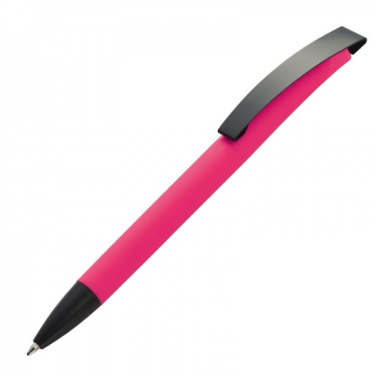 Logotrade promotional giveaway picture of: Metal ballpen soft touch BRESCIA