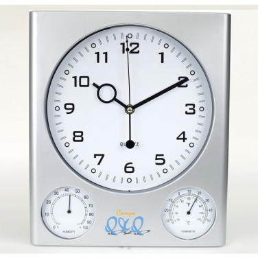 Logo trade promotional item photo of: Plastic wall clock DEN HAAG