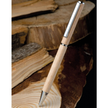 Logotrade promotional merchandise picture of: Wooden ballpen HEYWOOD