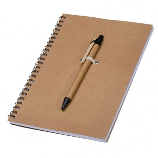 Logo trade promotional gift photo of: A5 ECO Notepad KENTWOOD