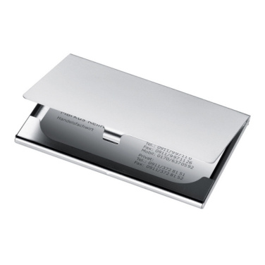 Logo trade advertising products image of: Metal business card holder CORNWALL