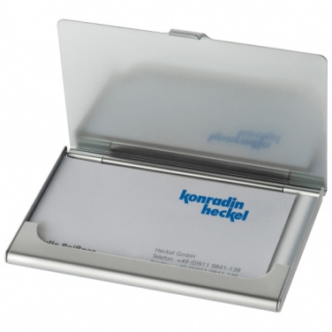 Logotrade promotional item picture of: Metal business card holder CORNWALL