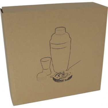 Logo trade promotional items picture of: Metal cocktail set, 3-piece MESSINA