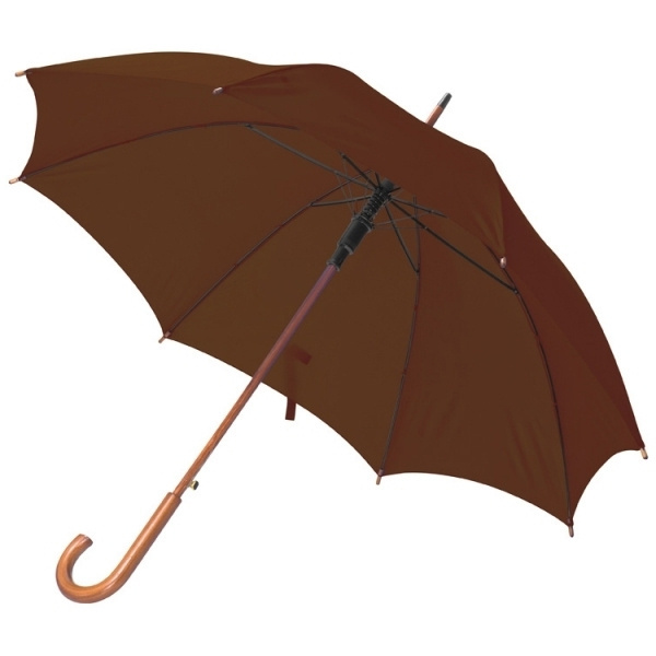 Logotrade promotional item image of: Wooden automatic umbrella Nancy