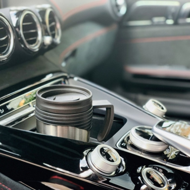 Logo trade promotional giveaway photo of: Stainless steel thermo cup EL PASO 400 ml