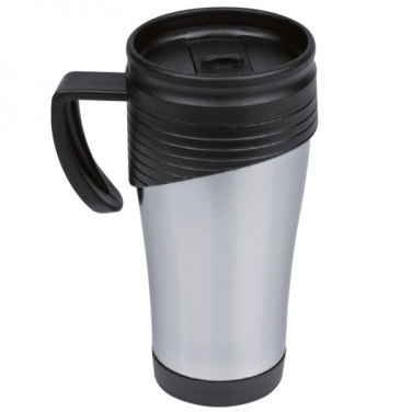 Logo trade business gifts image of: Stainless steel thermo cup EL PASO 400 ml