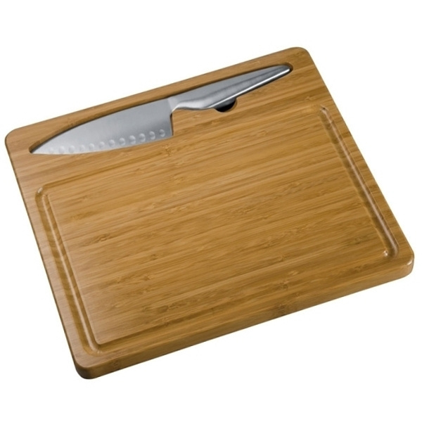 Logotrade promotional item image of: Cutting board with knife MANTOVA