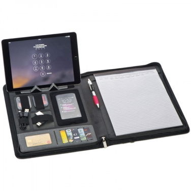 Logo trade corporate gift photo of: A4 folder with power bank Elda