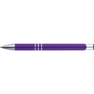 Logo trade promotional merchandise photo of: Metal ballpen ASCOT