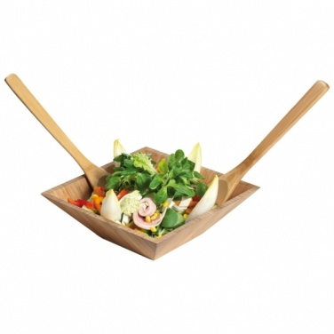 Logo trade promotional merchandise image of: Bamboo salad servers CAPUA