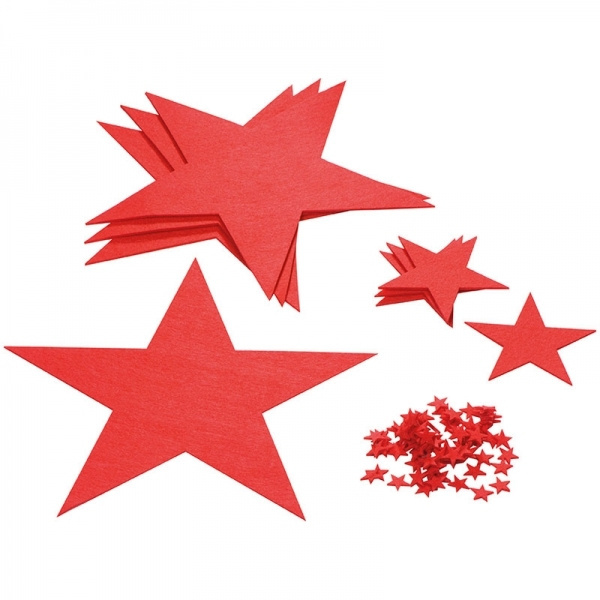 Logo trade promotional giveaways picture of: Felt star set KARLSTAD