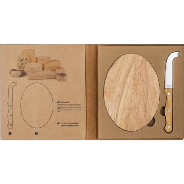 Logotrade business gifts photo of: Cheese chopping board with knife GOUDA