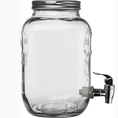 Logo trade promotional merchandise picture of: Set drink dispenser and glasses ACAPULCO