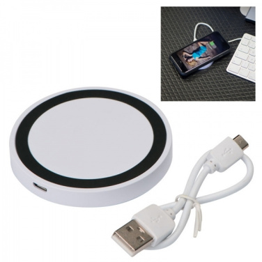 Logo trade promotional item photo of: Induction charger KARTHAGO