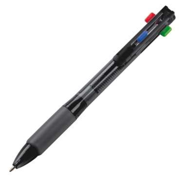 Logo trade advertising product photo of: Plastic ballpen 4in1 NEAPEL