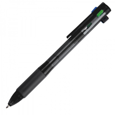 Logo trade promotional item photo of: Plastic ballpen 4in1 NEAPEL