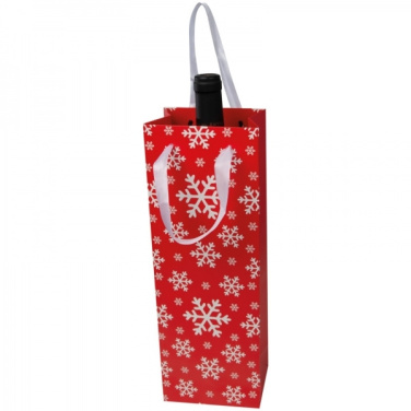 Logo trade promotional items picture of: Wine bag in Christmas design LAPLAND