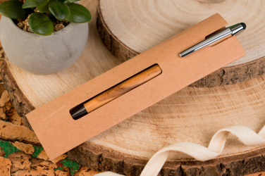 Logotrade business gift image of: Wooden ballpen with touch function ERFURT