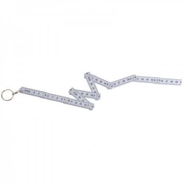 Logo trade promotional gift photo of: Keyring with 0,5m ruler