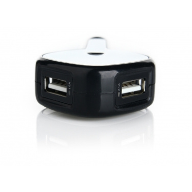 Logo trade corporate gift photo of: Dual USB Car Charger