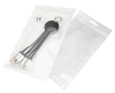 Logo trade corporate gift photo of: 3in1 cable with enlighted logo for engraving, RXD-368