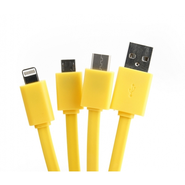 Logo trade promotional gifts picture of: Personalized charging cable 3in1