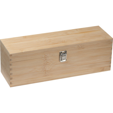 Logo trade promotional products image of: Wooden wine box SAINT-ETIENNE