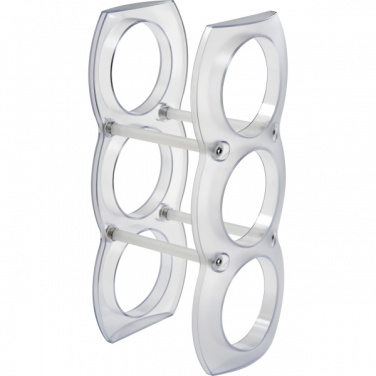 Logo trade promotional product photo of: Plastic wine rack MONTEGO BAY