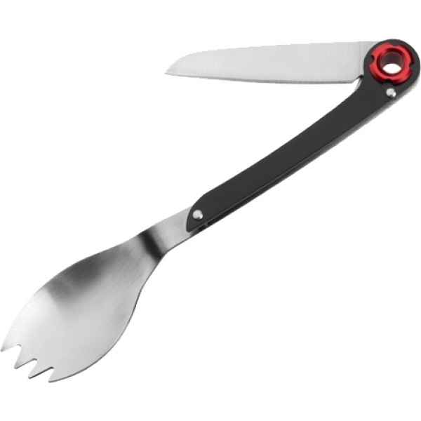 Logotrade corporate gift picture of: Multifunctional spoon LATEMAR Schwarzwolf