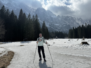 Logotrade promotional product picture of: Trekking poles DENALI Schwarzwolf
