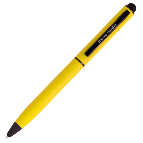 Logo trade promotional item photo of: Metal ballpoint pen, touch pen, soft touch CELEBRATION Pierre Cardin
