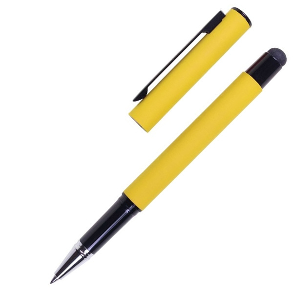 Logo trade business gifts image of: Roller touch pen, soft touch CELEBRATION Pierre Cardin