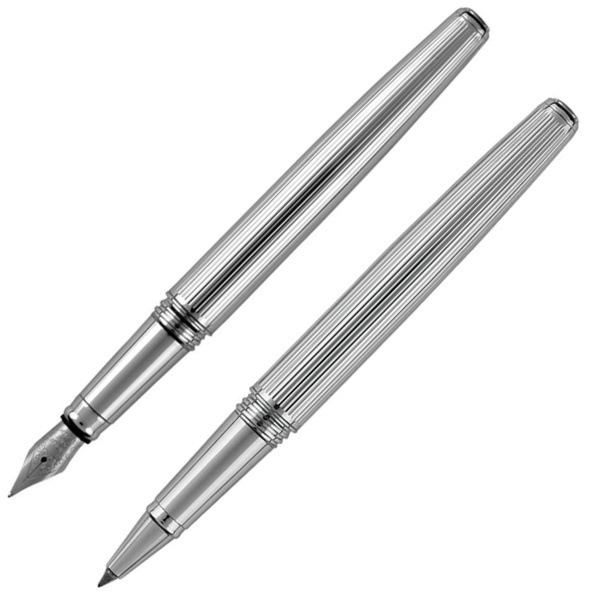 Logotrade promotional gifts photo of: Writing set fountain pen & roller CHRISTOPHE Pierre Cardin