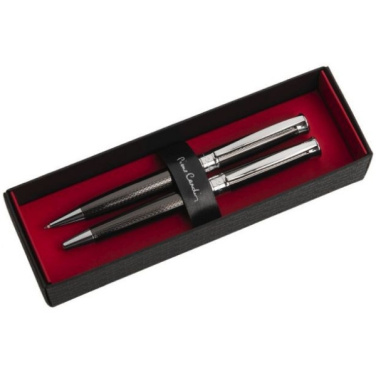 Logotrade promotional gift picture of: Metal set of ballpoint pen and roller ROI