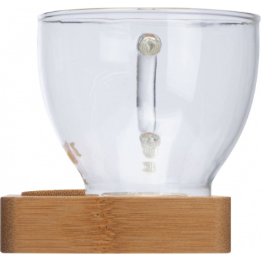 Logotrade promotional item picture of: Tray with cup and spoon FORMOSA 150 ml