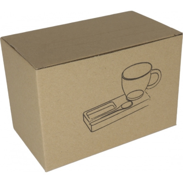Logotrade promotional products photo of: Tray with cup and spoon FORMOSA 150 ml