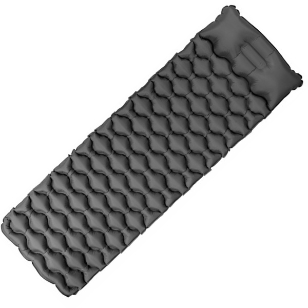 Logo trade advertising products image of: Inflatable mat SAJAMA Schwarzwolf