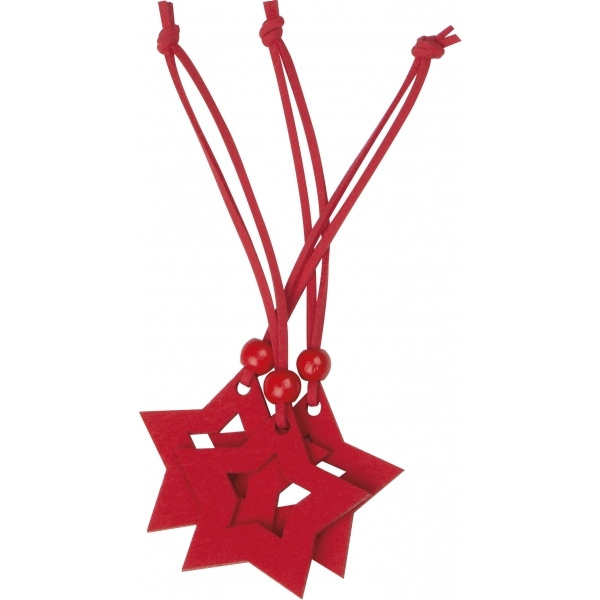 Logo trade promotional merchandise photo of: Star pendant set ESSEN