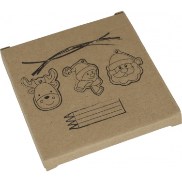 Logotrade business gift image of: Christmas tree tag painting set DRESDEN