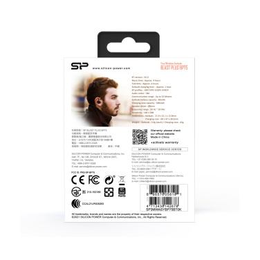 Logotrade corporate gift image of: WIRLESS HEADPHONES BP80 SILICON POWER