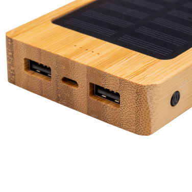 Logo trade promotional item photo of: Bamboo power bank BAKERSFIELD