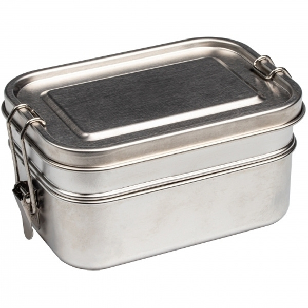 Logo trade business gift photo of: 2-level lunch box PORTO ALEGRE