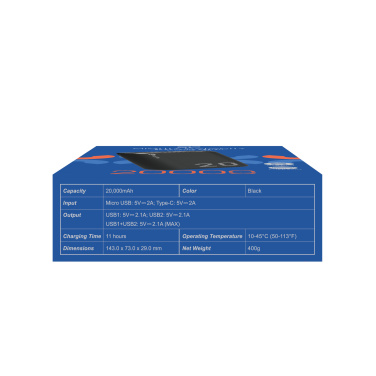 Logotrade promotional product picture of: Power bank Silicon Power GS15 20000 mAh