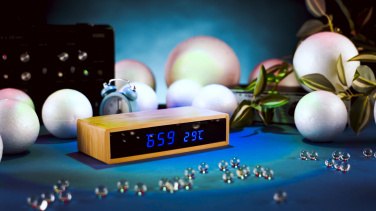 Logotrade promotional item picture of: Desk clock TRONDHEIM